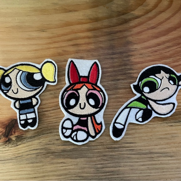 Other - Powerpuff Girls Embroidered Patches set of 3